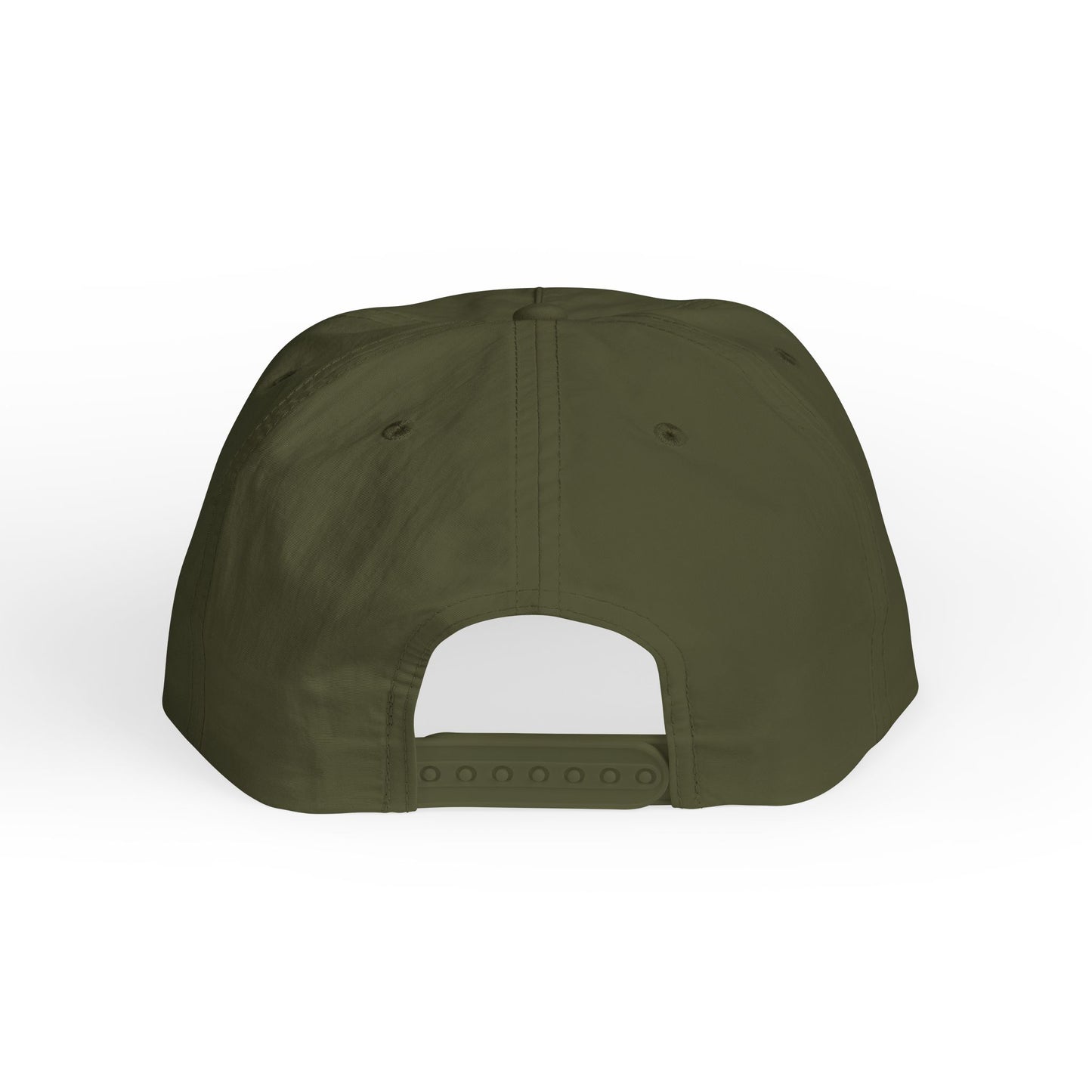 Green cap with a white interior on a white background