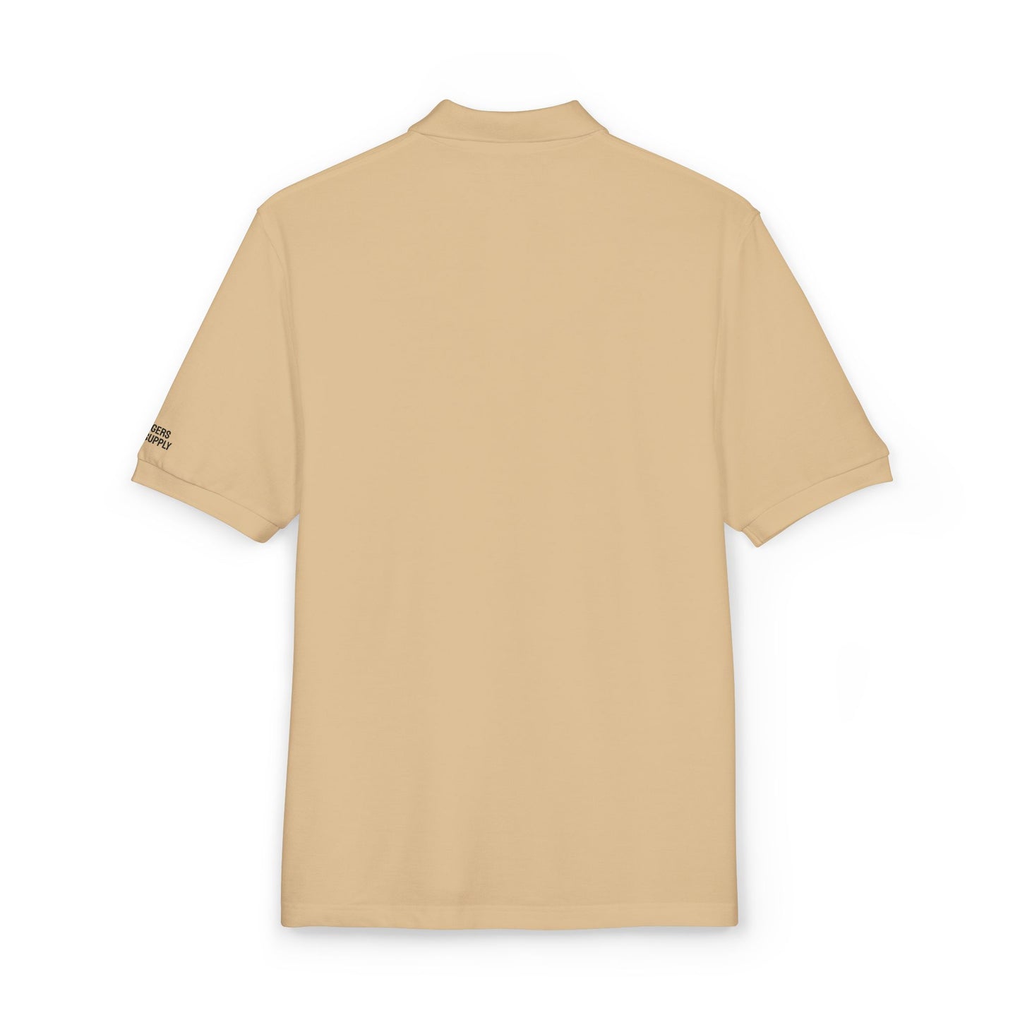 Beige t-shirt on a white background