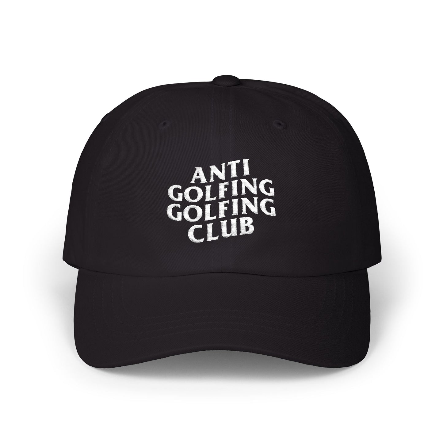 Anti-Golf Dad Hat - Black