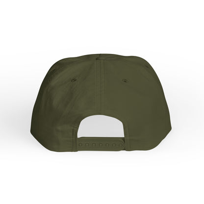 Green cap with a white interior on a white background
