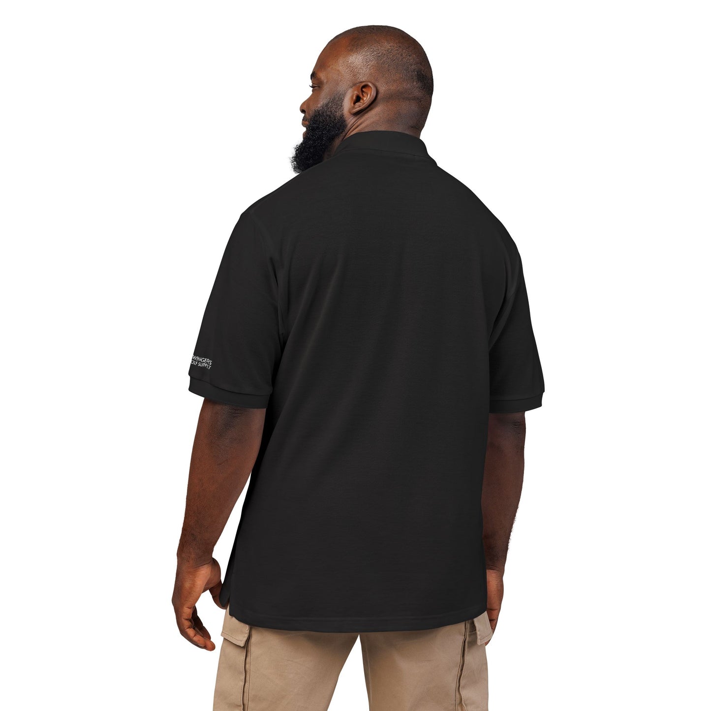 Pineapple Golf Ball Polo - Black